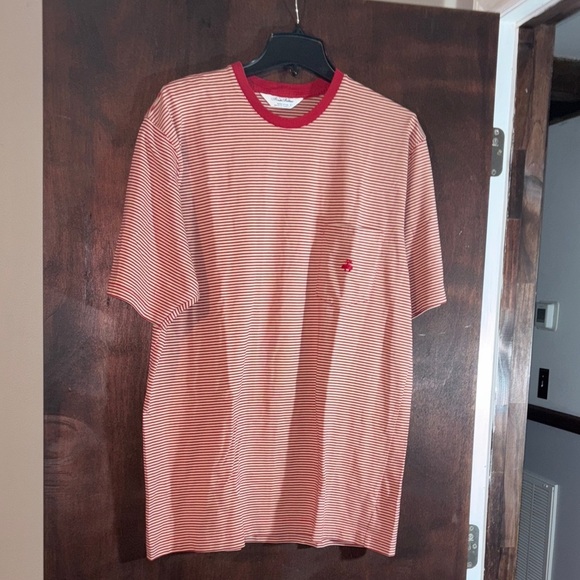Brooks Brothers Other - Brooks Brothers 100 % Cotton Red and White Striped Tee